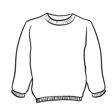 Printable Sweater Outline